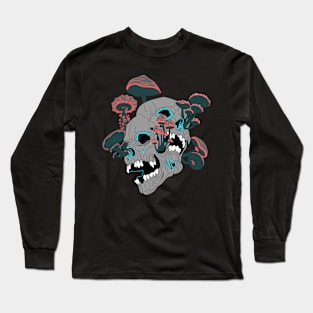 Neon Skull&Shrooms Long Sleeve T-Shirt